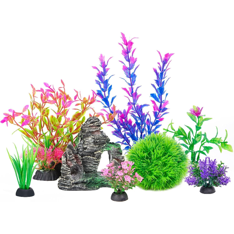 Tanaman Buatan Akuarium, Gua B - Planted Aquarium For Goldfish ulasan dan harga